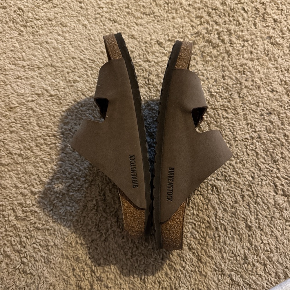 Birkenstock Brown Two-Strap Leather Sandals - Picture 3 of 3